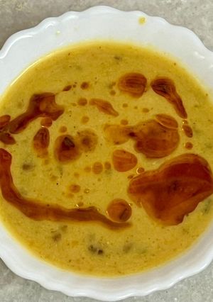 A picture of Moth Beans Ki Kadhi (Jodhpur Style).