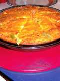 crustless vegtable & ham quiche