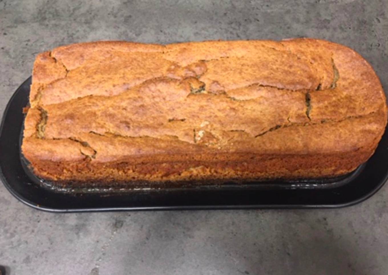 Bizcocho sano de avena y plátano, sin azúcar