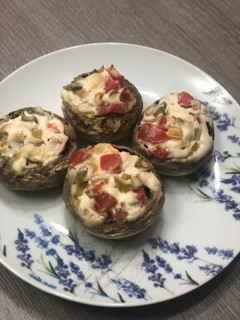 Una foto de Champiñones rellenos