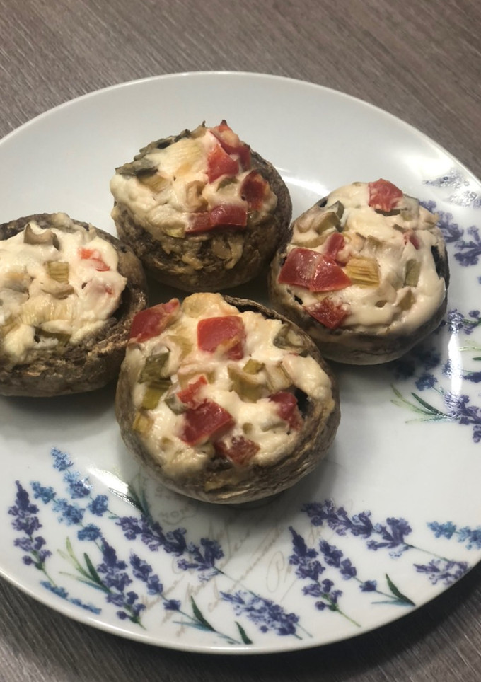 Una foto de Champiñones rellenos