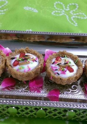 A picture of Vermicelly shrikhand.
