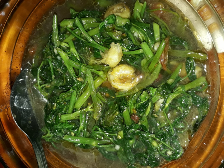 Langkah Mudah untuk Menyiapkan 14. Cah Kangkung udang Teriyaki Lina Anti Gagal