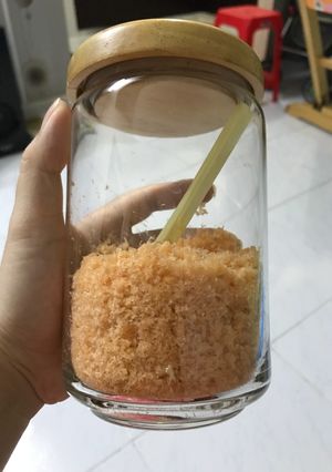 Hình của món Ruốc cá hồi cho bé ăn dặm.