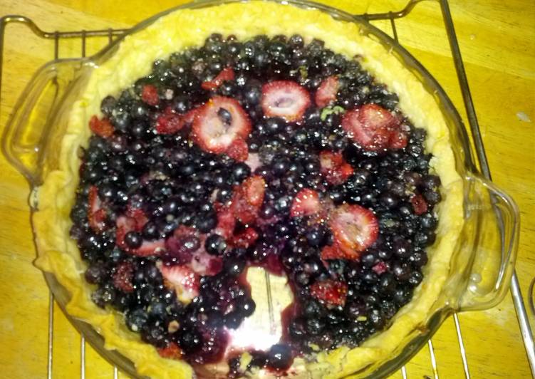 Recipe of Super Quick Homemade blueberry tart!