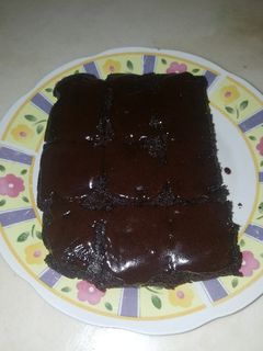 Una foto de Brownie de harina de almendras