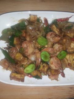 Foto resep Tumis udang tahu pete