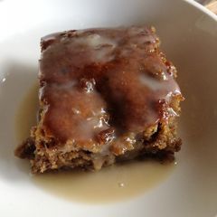 A picture of Vegan sticky toffee pudding.