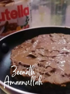 A picture of Nutella Fry Pan Cake.