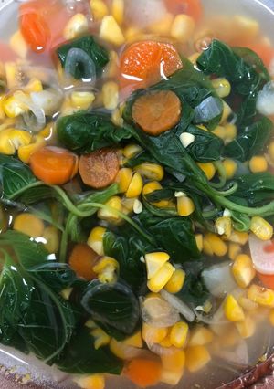 Foto resep Sayur bayem jagung wortel