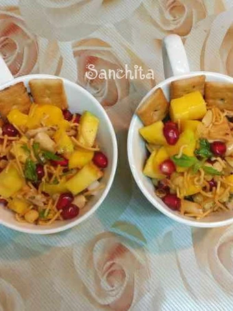 Easy Way Make Recipe Mango Salsa Biscuit Gatpat Chaat that is  Makes Drooling, So Delicious}