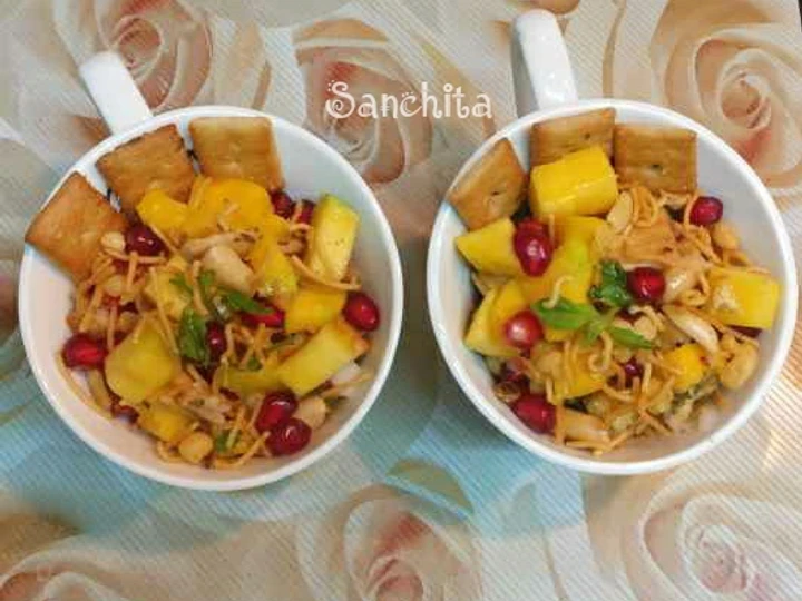 Easy Way Make Recipe Mango Salsa Biscuit Gatpat Chaat that is  Makes Drooling, So Delicious}