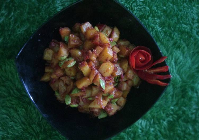 Kentang balado&pete