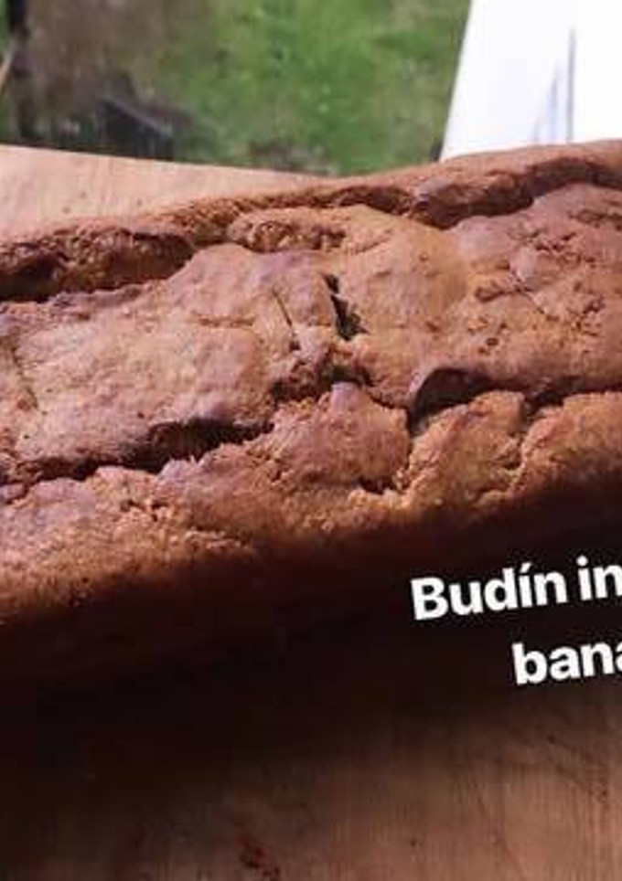 Una foto de Budín integral de banana