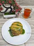 Pancake Pisang Creamy Matcha