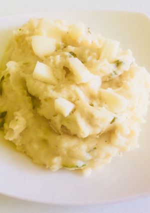 Una foto de #papa Puré rústico caprese