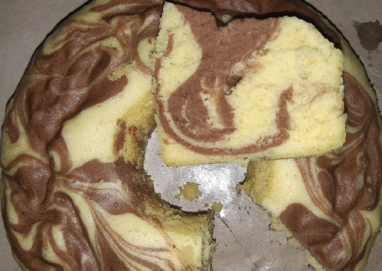 Resep Bolu kukus marmer yang simpel