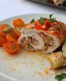 Rolinhos de Frango com Alheira na Slow Cooker