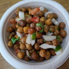 A picture of Street style chana chat.