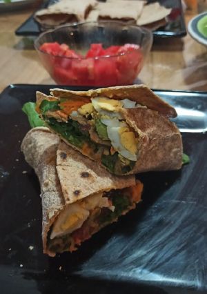 Una foto de Wraps de harina integral