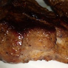 A picture of Pan roasted beef steak.