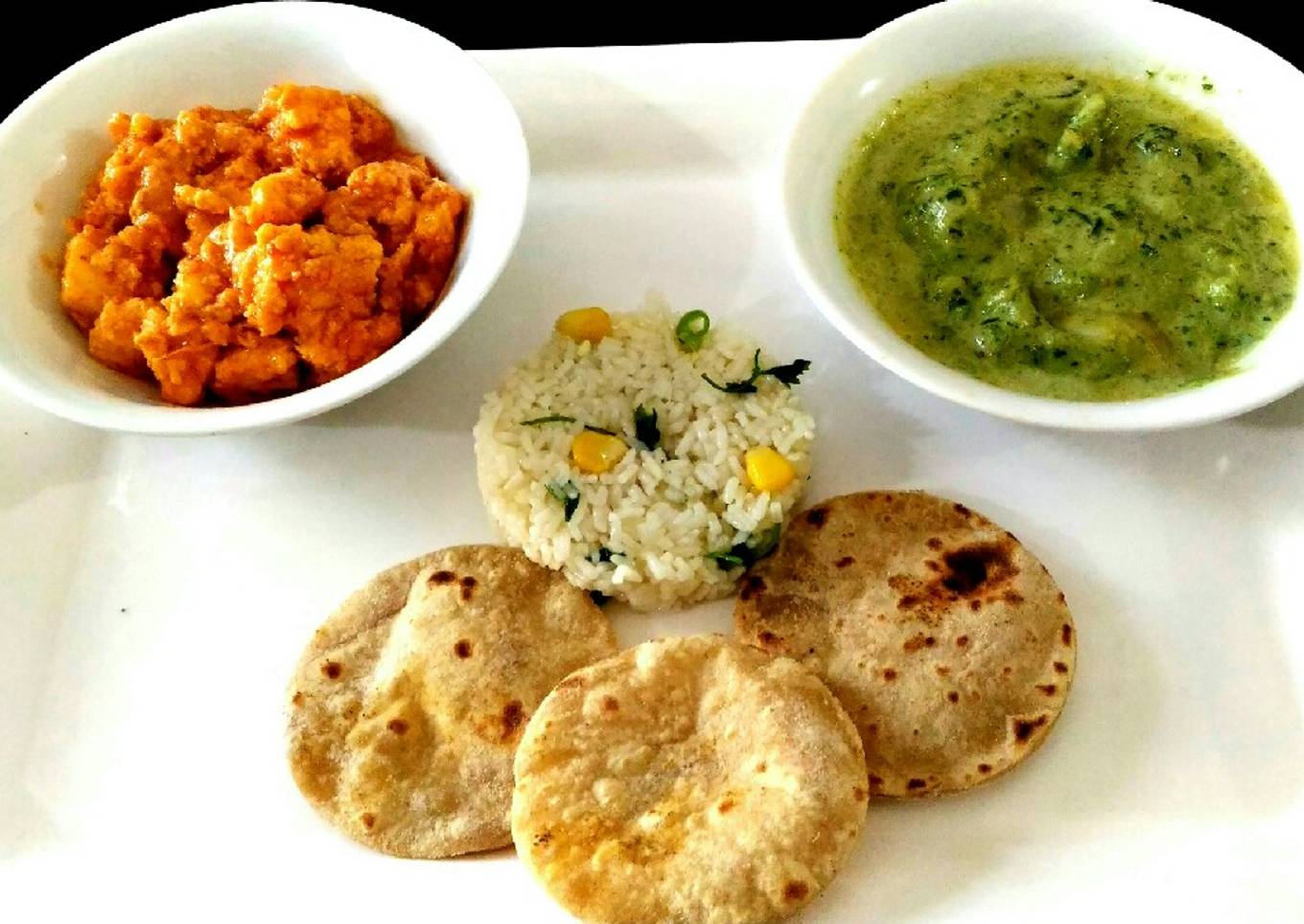 .Tricolor mini platter