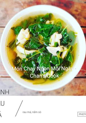 Hình của món Canh rau má chay.
