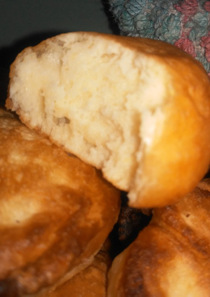 Una foto de Buñuelos dulces con harina leudante