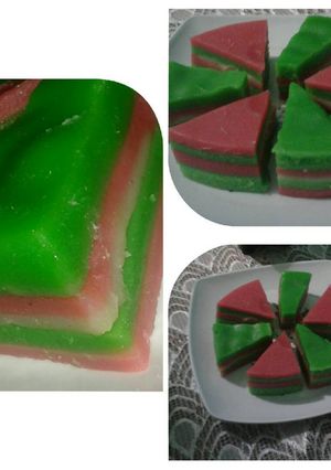 Foto resep Kue lapis tepung beras takaran sendok😊