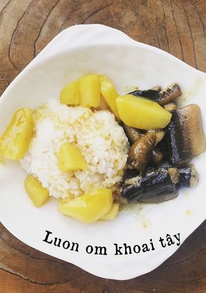 Hình của món Lươn om khoai tây.