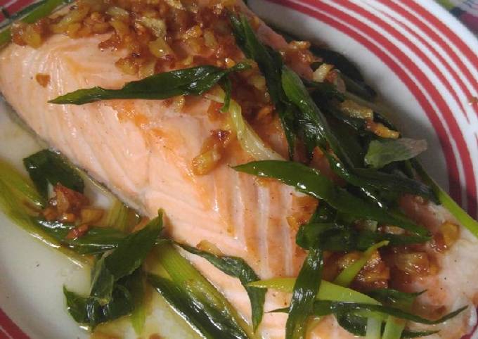 Bagaimana Membuat Steam salmon fish Anti Gagal