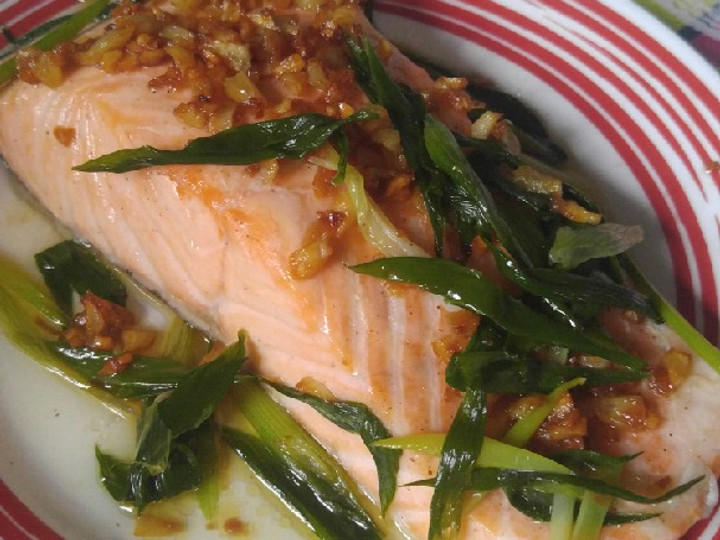 Bagaimana Membuat Steam salmon fish Anti Gagal