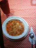 Sopa de pasta con pollo