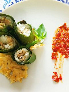 Foto resep Nasi bakar ayam jamur