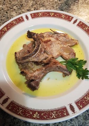 Una foto de Chuletas de cerdo al limón