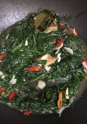 Foto resep Tumis kangkung sederhana