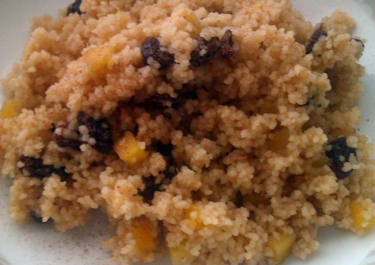 Step-by-Step Guide to Make Perfect Vickys Apple &amp; Cinnamon Breakfast Couscous, GF DF EF SF NF