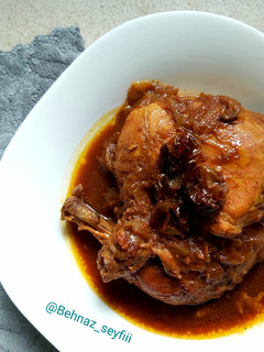 عکسی از دستور مرغ لواشکی 🍗