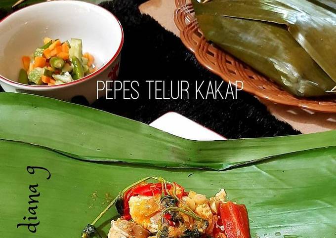 Mudah Banget Masakan Resep Pepes Telur Kakap Jamur Kancing