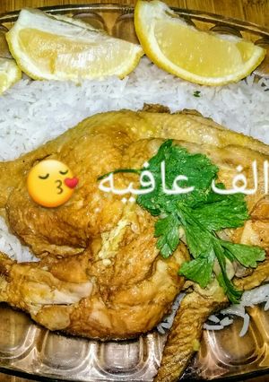صورة لوصفة دجاج مشوي في الفرن 😚😚