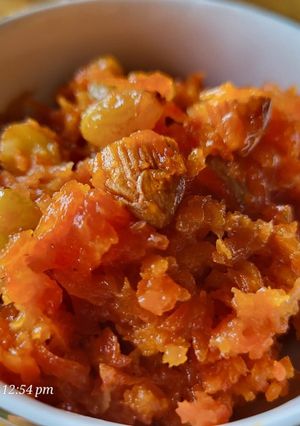 A picture of Creamy gajar halwa.
