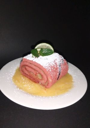 Una foto de Delicioso Jelly Roll con crema de limón