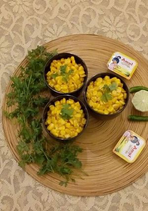 A picture of Chatpati corn chat.
