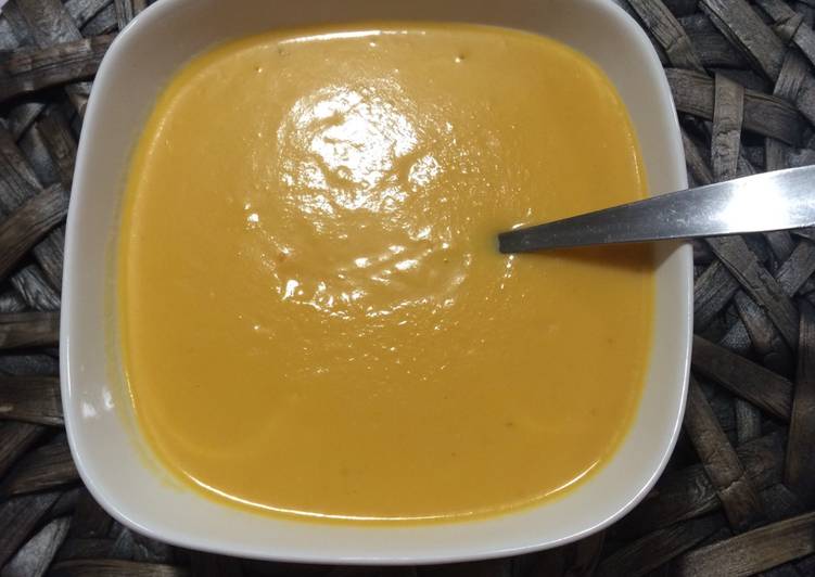 Vichyssoise de calabaza y gorgonzola