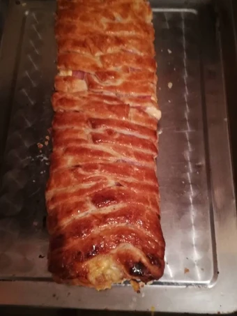 Cómo Hacer Trenza de hojaldre relleno salado  que Delicioso