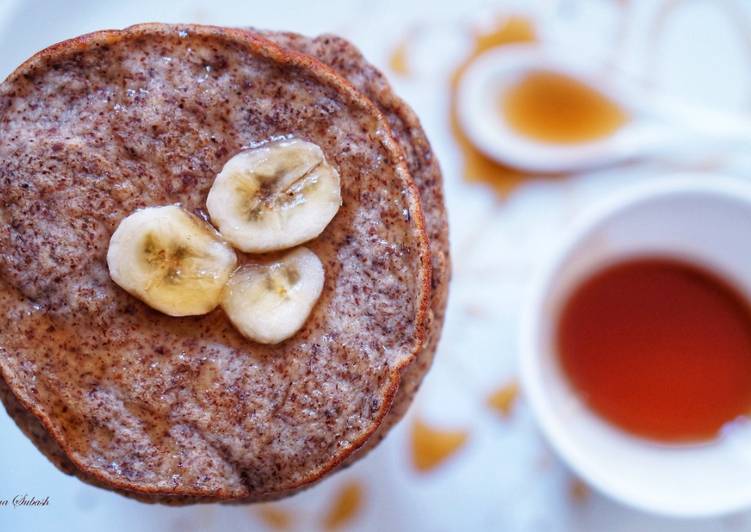 Recipe: Delicious Banana Almond Pancake