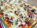 Meatball sub casserole