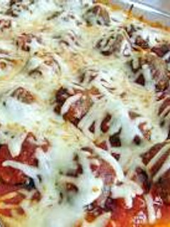 A picture of Meatball sub casserole.