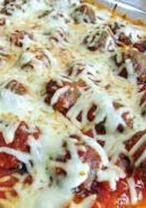 A picture of Meatball sub casserole.
