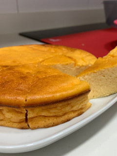 Una foto de Cheesecake de papaya ligera y saludable